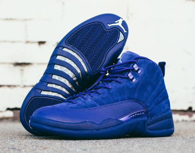 Nike 400 Size 9 Air Jordan 12 Retro Xii Deep Royal Blue Basketball Shoe For Sale Online Ebay