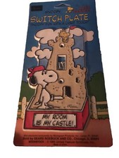 Vintage Sears Snoopy Switch Plate Hand Painted 1965 Sealed NOS Made In USA
