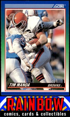 1990 Score #403 Tim Manoa Rookie Cleveland Browns | eBay