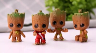 4 Piece Figure Lot Guardians of the Galaxy Groot Marvel Avengers
