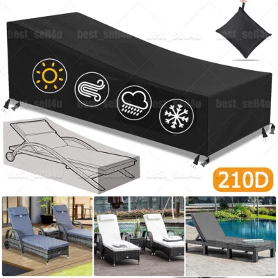 Sonnenliege Schutzhülle Gartenmöbel Gartenliege Liegestuhl Abdeckung Wasserdicht