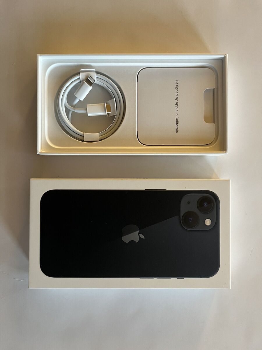 Apple iPhone 13 BLACK 128 GB EMPTY BOX ONLY W/ Cable Apple iPhone 13 BLACK 128 GB EMPTY BOX ONLY W/ Cable