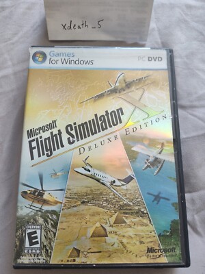 Microsoft Flight Simulator X: Deluxe Edition (PC, 2006) Complete in Case