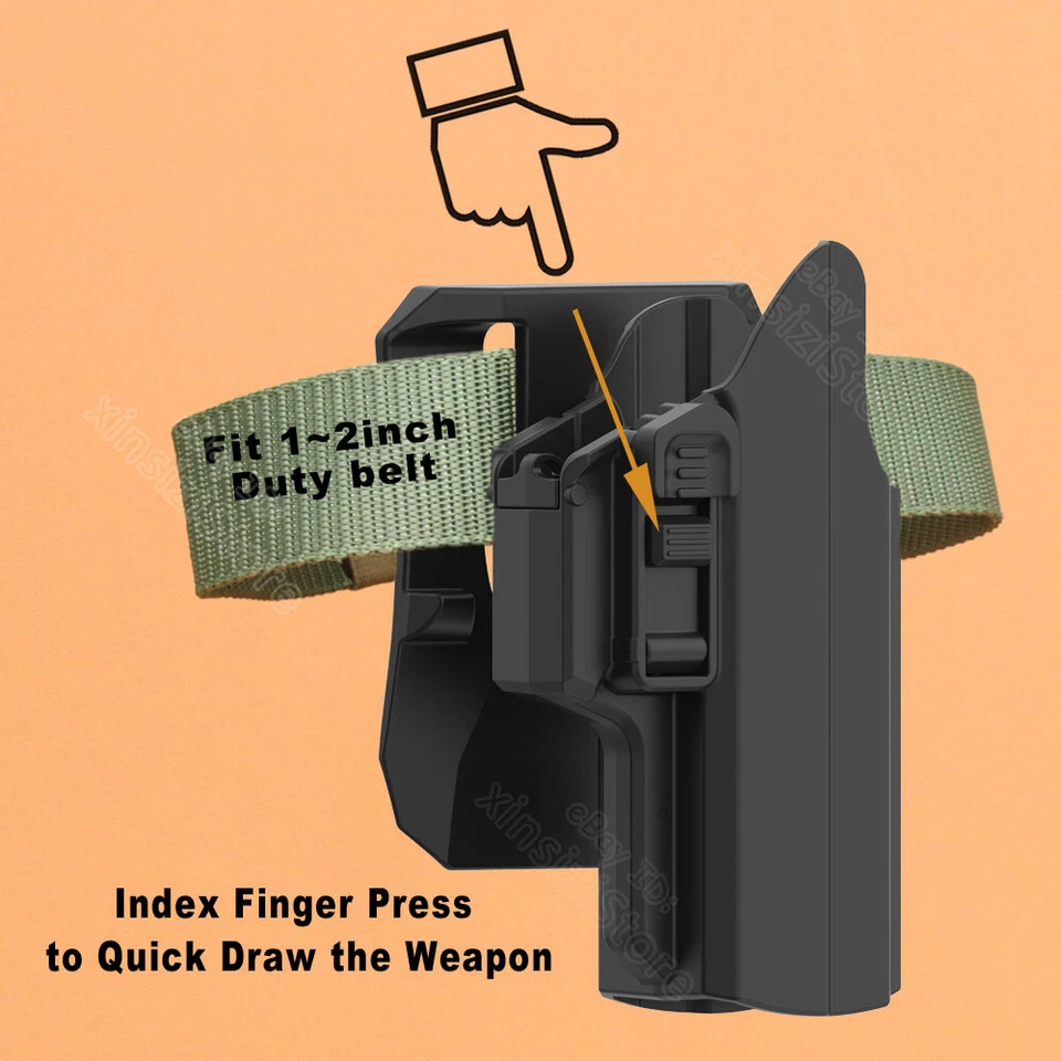 XD9 XD40 Holster Fits Springfield XD 9 40 XD MOD XD-M / XD-S MOD 10 Holder OWB - Image 3 of 4