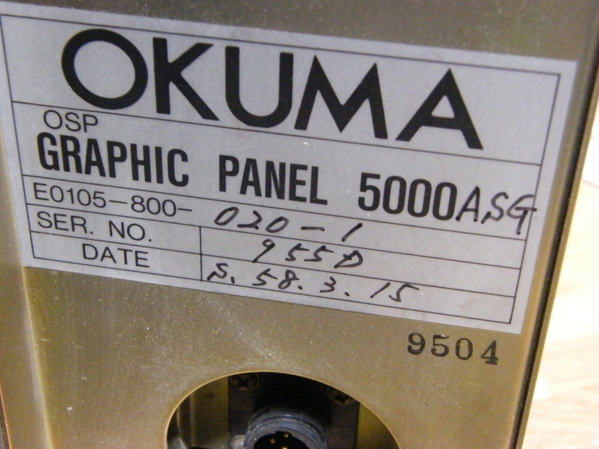 OKUMA OSP 5000L E0105-800 020 1 WARRANTY | eBay