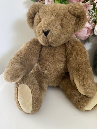 Vintage Vermont Teddy Bear Company Plush Brown Jointed Poseable 16” Jean TShirt - Picture 22 of 24