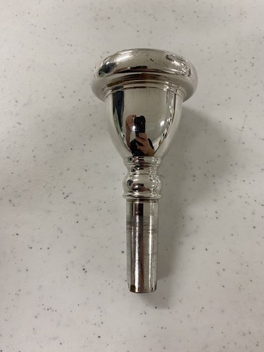 Faxx 24AW Silver Plated Tuba Mouthpiece 24 AW NICE FREE SHIPPING!! - Picture 3 of 5