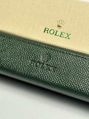 Rolex Pen Pouch Emerald Green Pencil Holder Case AD VIP Gift | eBay