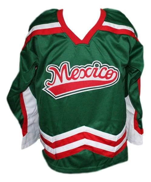 Custom Hockey Jersey White Red-Green