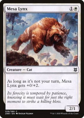 Magic the Gathering (mtg): ZNR: Mesa Lynx (x 4)