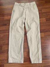 Chaps Mens Flat Front Straight Khaki Chino Casual Dress Pants Size 32x34