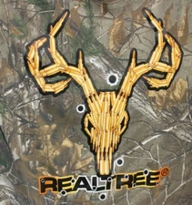 RealTree Camo Hunting Deer Skull Short Sleeve Tee T-Shirt Mens LARGE (42-44)