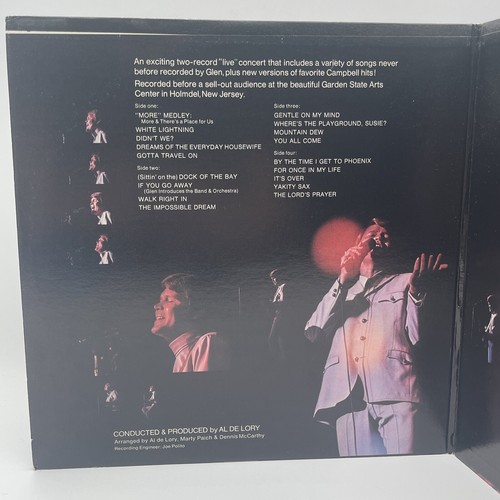 Glen Campbell "Live" Double Record Set Capitol Records STBO-268 1969 - Picture 4 of 12