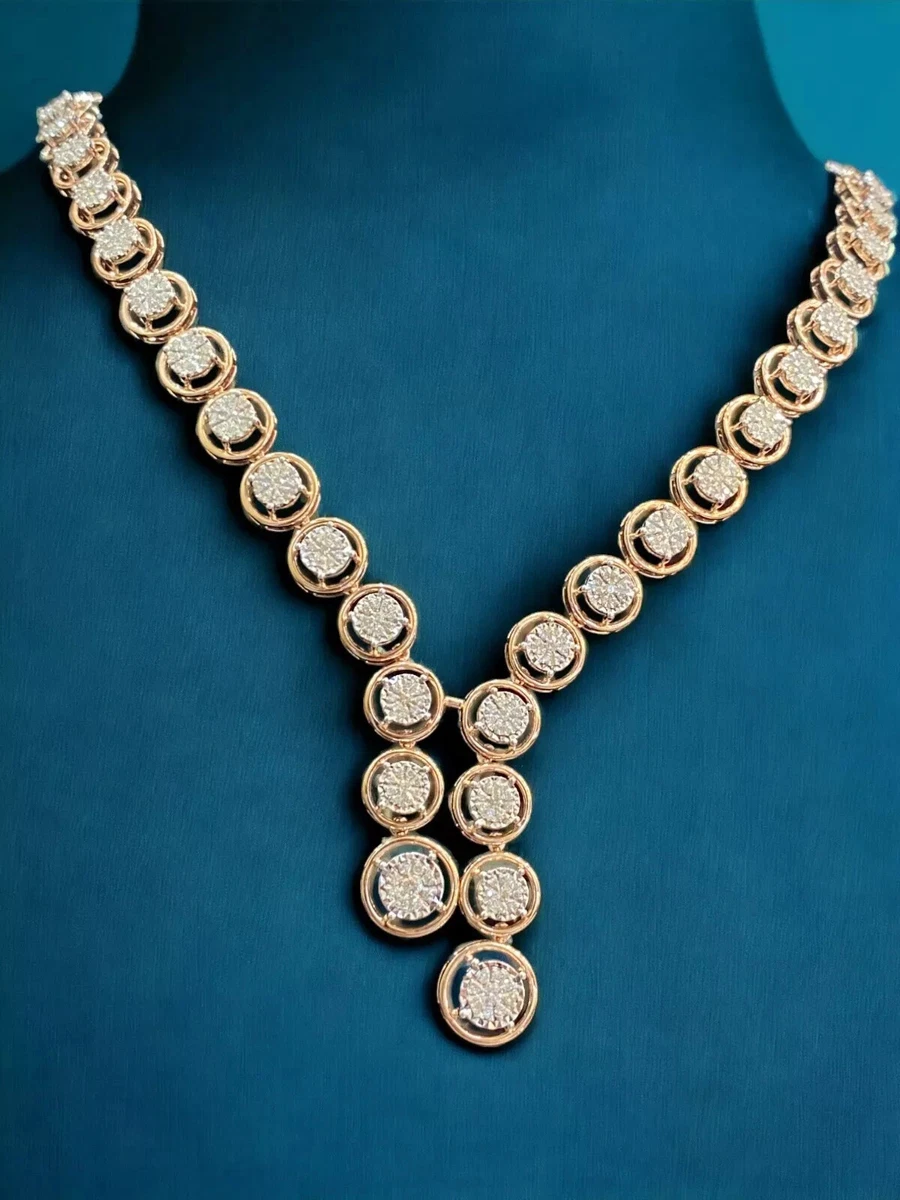 Ciondolo Tubolare A Cuore Oro 14K Con Collana Corda 45 Cm - Gioiello In Oro Rosa Per Donna - Simbolo Amore Eterno - 4