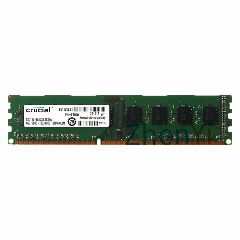 Crucial 4GB 2GB DDR3 1333MHz PC3-10600U CL9 240Pin DIMM Desktop Memory SDRAM BT - Image 4 of 4
