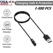 Lot 2-Pin Universal USB Data Charging Cable Magnetic Smart Watch Charger 2.84mm