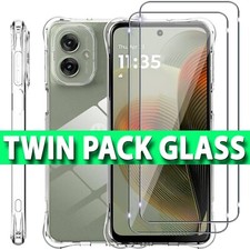 Clear Case For Moto G15 G05 G35 G55 G75 E14 G04 Silicone Shockproof Phone Cover