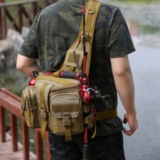 Outdoor backpack large-capacity shoulder messenger bag anti-splashing