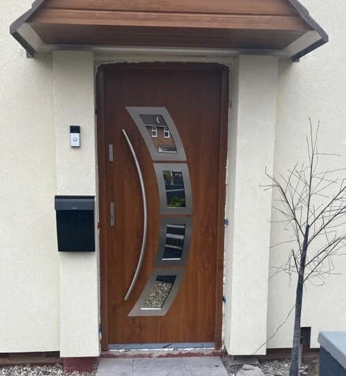 Modern Front Entry Door, Choice of Sizes & Colours, Globarro PS TAU1, Metal - Image 3 of 4