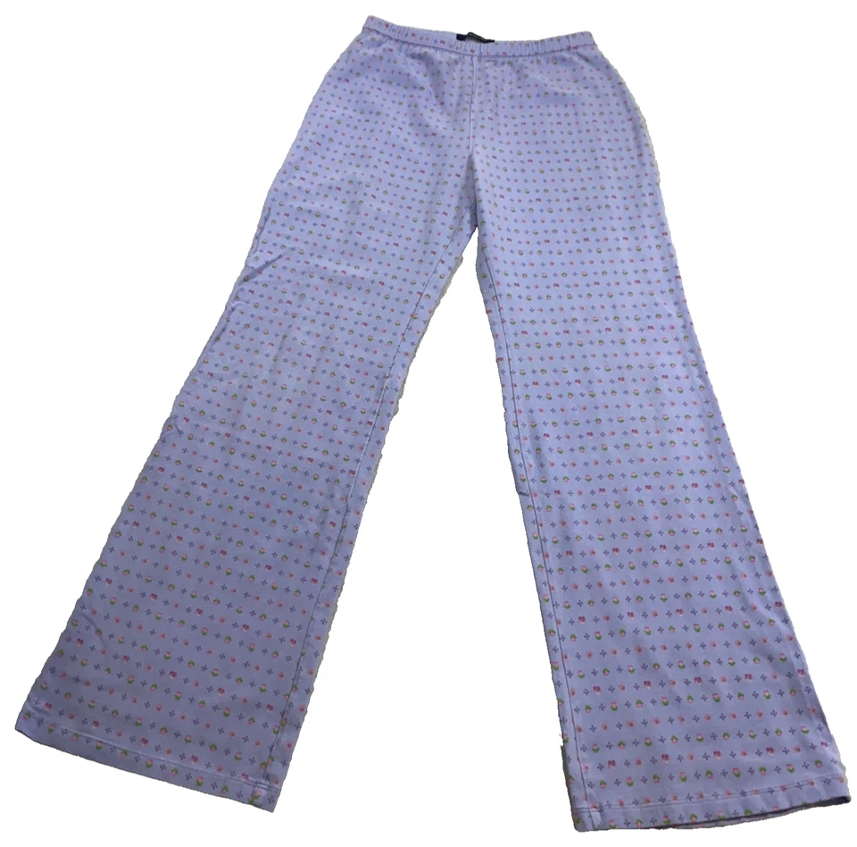 Lote de 3 Pantalones Lands' End Niñas Talla 16 Floral Pierna Recta Bolsillos Carga Foto 2 de 4