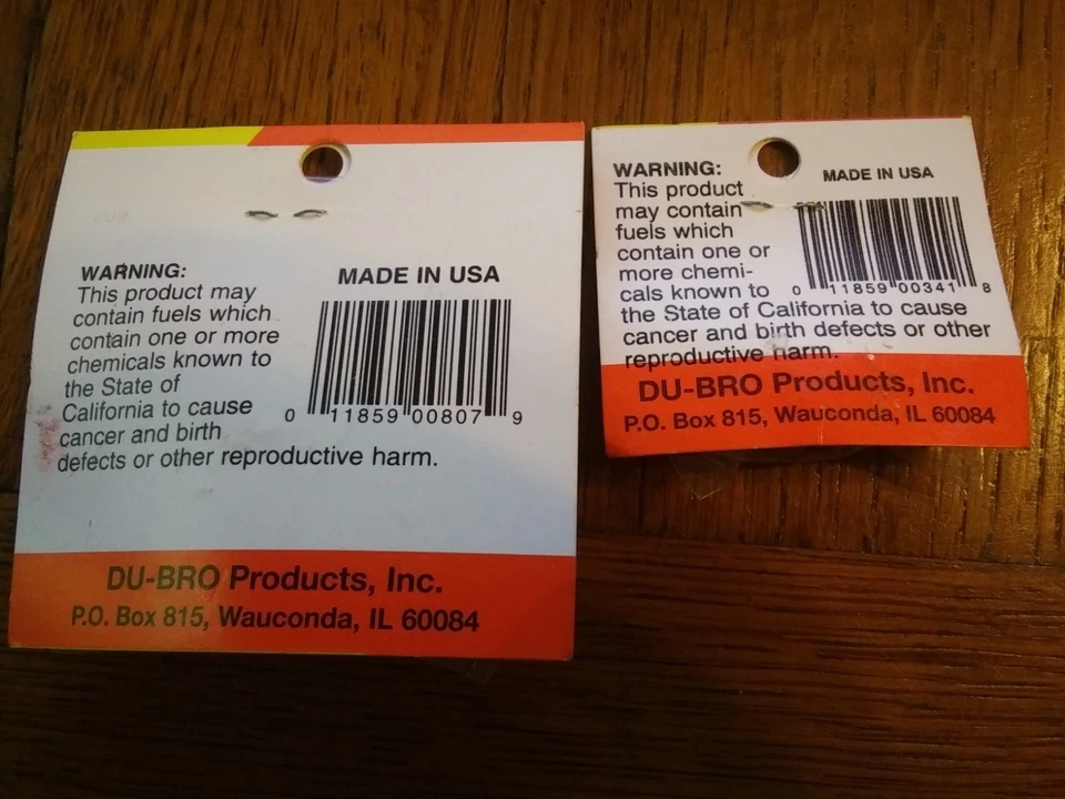 DuBro E/Z Fill Fuel Can Fitting Remote Control Airplane DUB807 & Filter DUB341 - Image 2 of 2