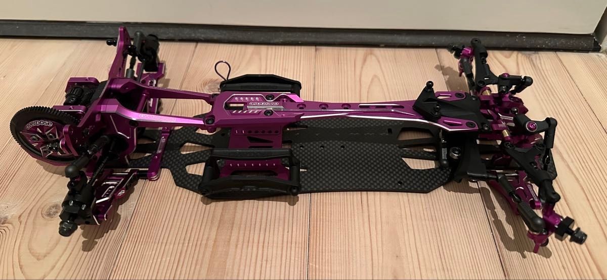 Overdose GALM Ver2 Anti Chassis 1/10 Purple Drift RC Car Complete