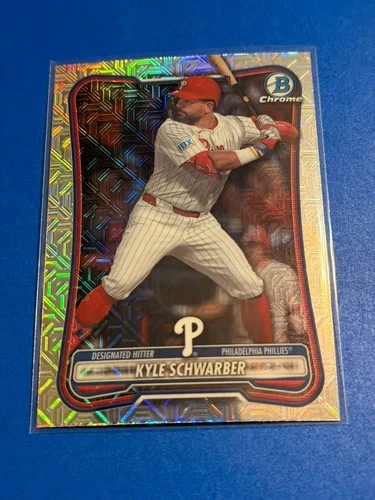 2026 Bowman Chrome - Kyle Schwarber #20 MEGA Box Mojo Refractor