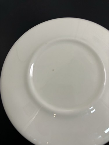 Vintage 60s Royal China Saucers 6 3/8 Inch Blue Heaven Atomic Gray 4 Replacement - Picture 9 of 10