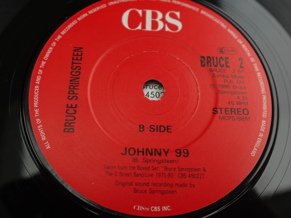 Bruce Springsteen BORN TO RUN - LIVE 1987 UK 7" P/S PLAYS MINT HEAR - Image 3 of 4