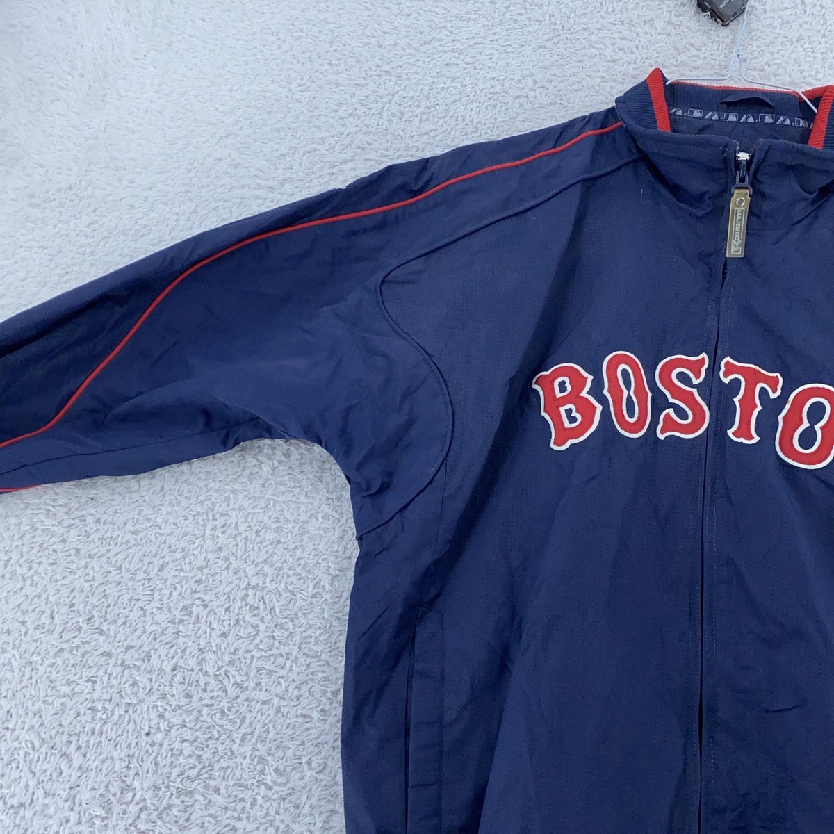 Majestic Boston Red Sox フルジップジャケット Majestic Men's Boston Red Sox Red/Navy Full Zip Jacket XL | eBay