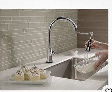 Delta Trinsic 9159TV-DST VoiceIQ Pull-Down Kitchen Faucet - Chrome