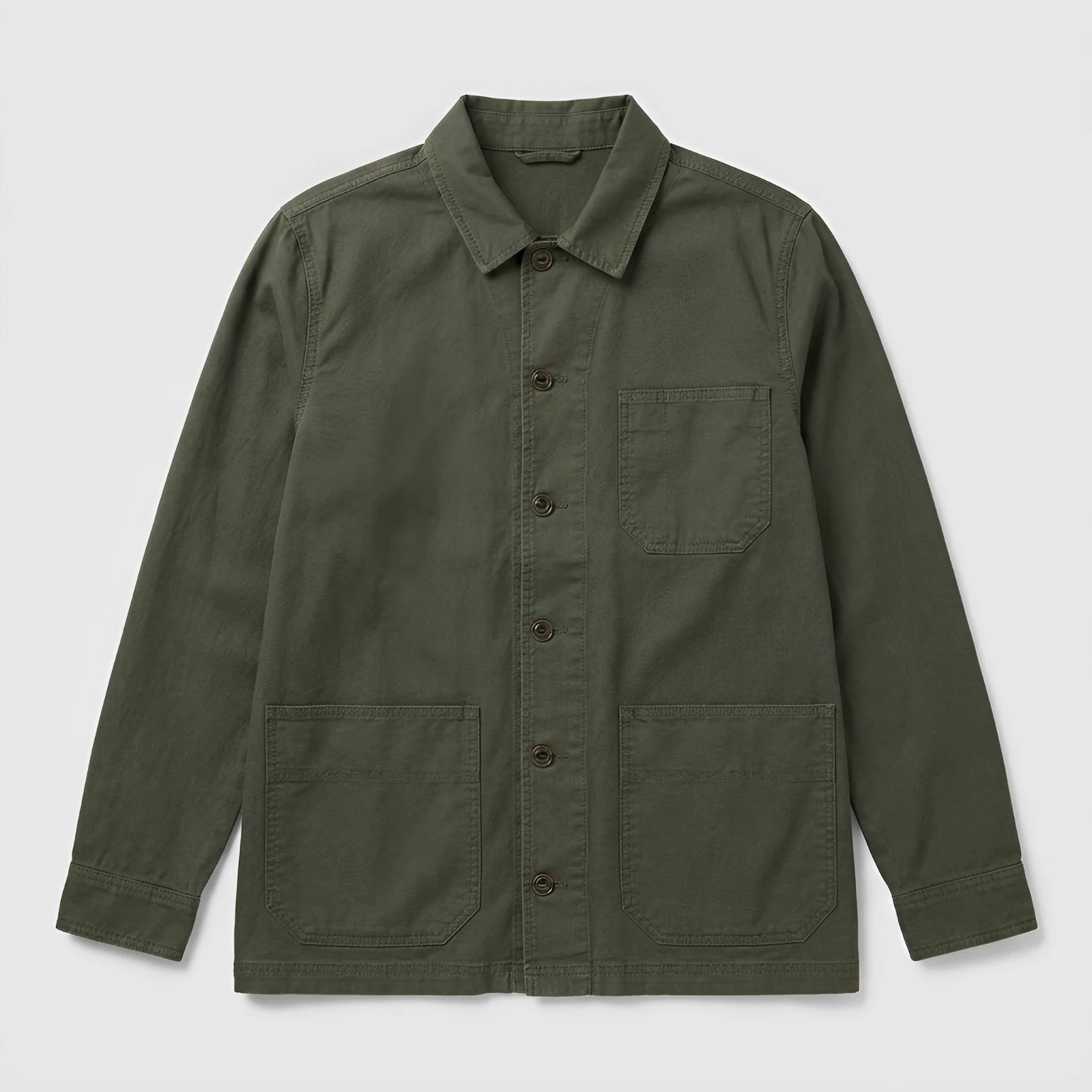 Men's-Chore Jacket-Lightweight-Shacket-Cotton-3 pockets-Button Close-Size LRG
Opens in a new window 