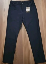 NWT Under 510 Super Stretch Performance Pants 5 Pocket Tapered Blue Sz 30W 28L