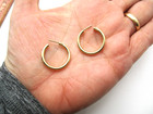 14K Yellow Gold Hoop Earrings .90" 2.4 Gr [E371] — photo 5