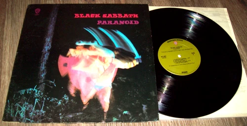 BLACK SABBATH PARANOID LP 1ST US PRESS 1971 WS 1887 GREEN LABEL GF S/T VOL 4 EX