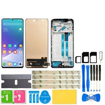 Fo Xiaomi Poco X4 Pro 5G LCD Display Digitizer Touch Screen Assembly + Frame