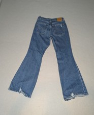 Levis Premium 70s High Flare Jeans Womens 30 Medium Wash Denim Retro Bell Bottom