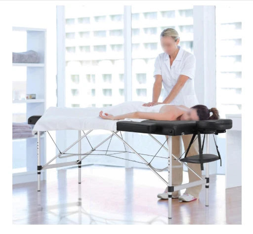 Cama De Masaje Portátil Profesional Aluminio Camilla Plegable Con Bolsa NUEVO US Foto 2 de 4