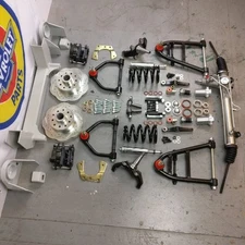 36 Chevy Standard MUSTANG II Coil-Over IFS 2" Drop 6x5.5 Power LHD Rack 