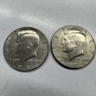 1986 P & D Kennedy Half Dollar Set (2 coins)  Better condition **FREE SHIPPING**