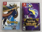 Pokemon Violet And Pokemon Sword Nintendo Switch Games