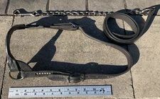 Fancy Custom Cattle Show Halter & Lead, Black Leather w/ Silver Dots SIZE: SMALL