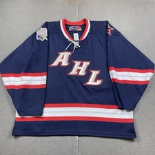 Vintage AHL Hockey Jersey Mens Large 2005 All Star Game Classic Monarchs Blue SP