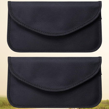 2 Pack Faraday Bag Cell Phone Wallet Blocker Radiation Signal Shielding Case