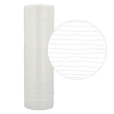 1 Roll, Clear 12'' x 1000 Ft., Vented Netting Hand Stretch Wrap for Food