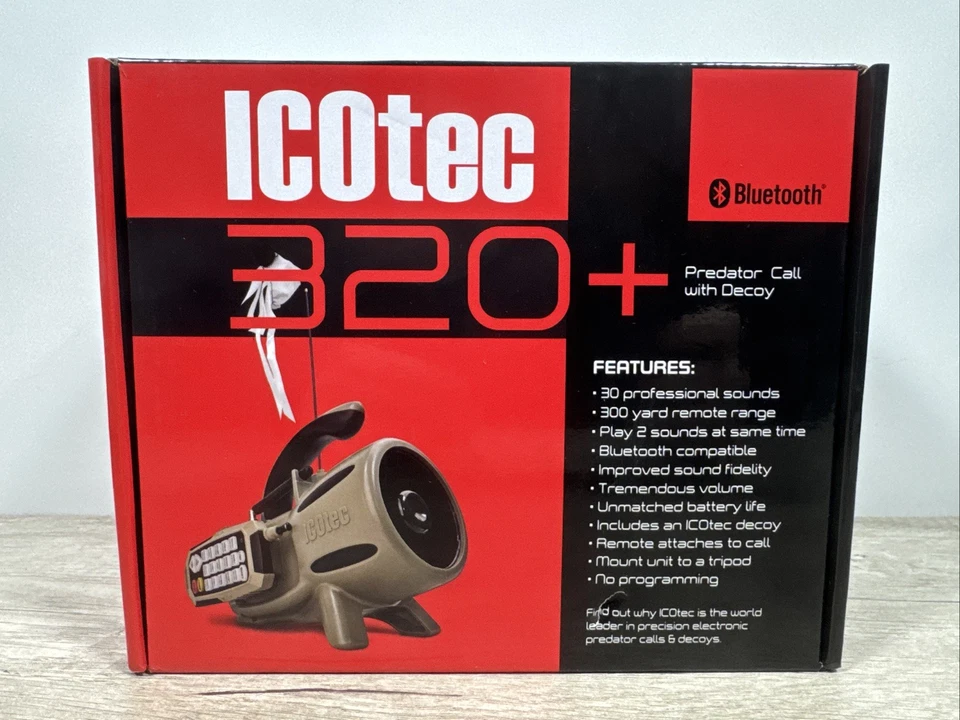 ICOtec 320+ Electronic Bluetooth Predator Hunting Call & Decoy Combo #ICO0321 - Image 3 of 4