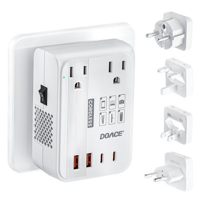 DOACE 220V to 110V Converter - 350W Cordless Voltage Converter US to Europe P...