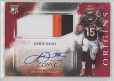 2017 Panini Origins Rookie Red 42/99 John Ross III #124 Jumbo Patch Auto ni4