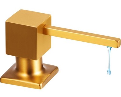Yofidra Built-in Kitchen Sink Soap Dispenser, Brushed Nickel w/ Tube Kit