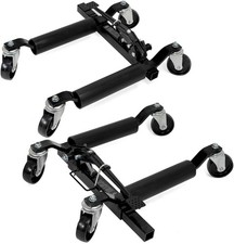 Set Of 2 Hydraulic Car Dollies 1500lbs Each Heavy Duty Tire Lift Auto Repair 12